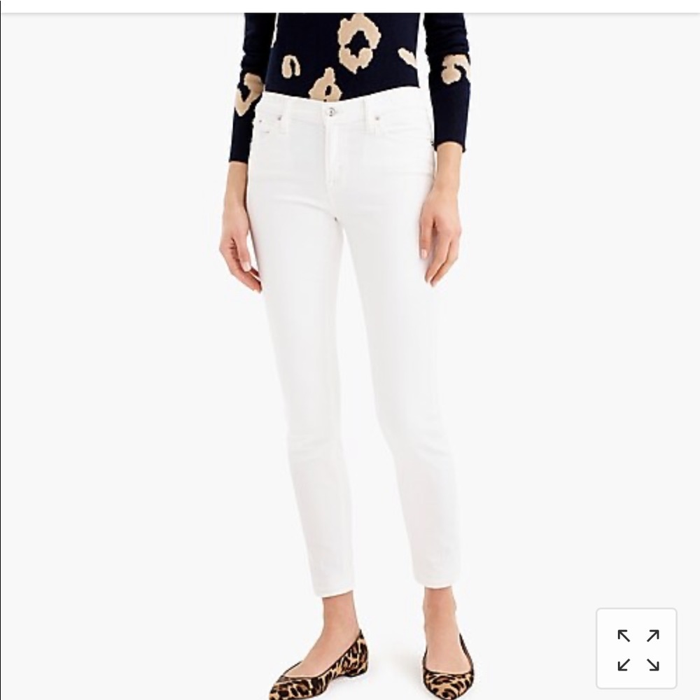 J. Crew White Toothpick Jeans